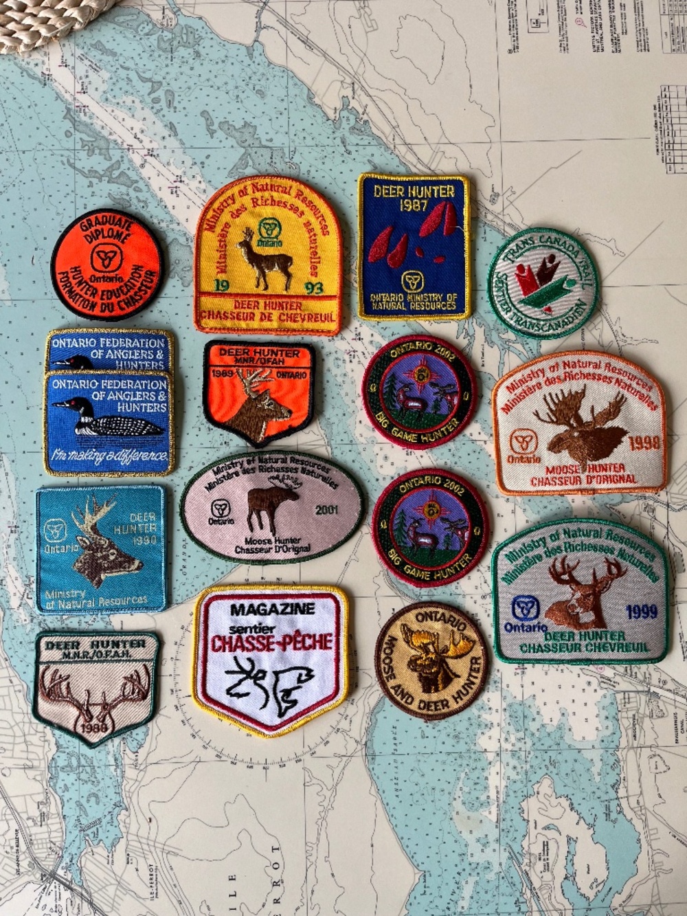 Vintage Collection of Yearly Hunting Badges Lot of 16